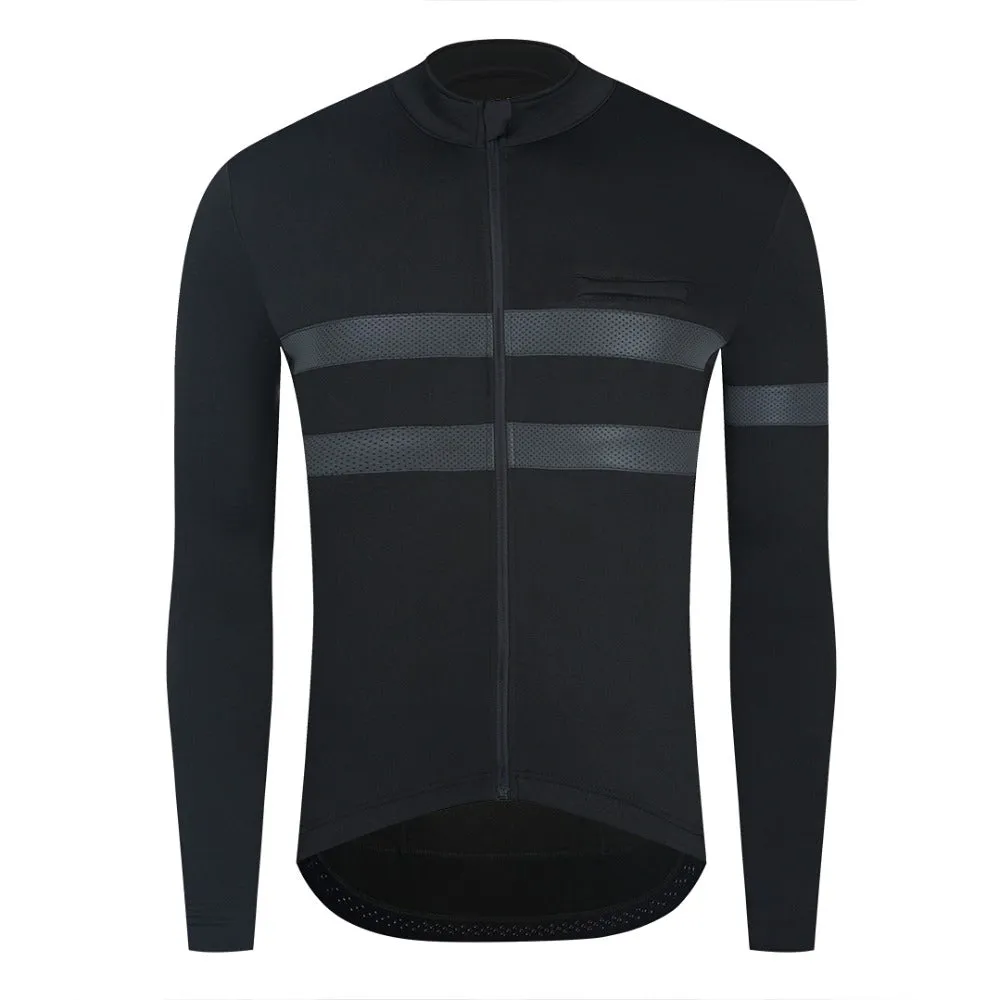 YKYW Men's Cycling Jersey Jacket Winter 5-15℃ Long Sleeves Fleece Warm 2 Colors