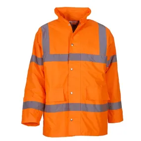 Yoko Hi Vis Waterproof Quilted Lined Road Safety Jacket