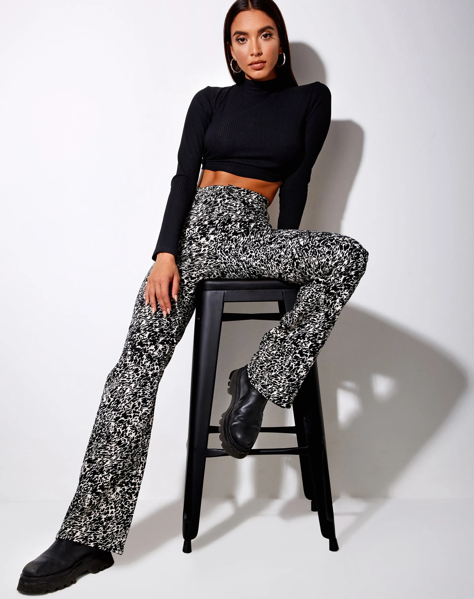 Zoven Trouser in Abstract Animal