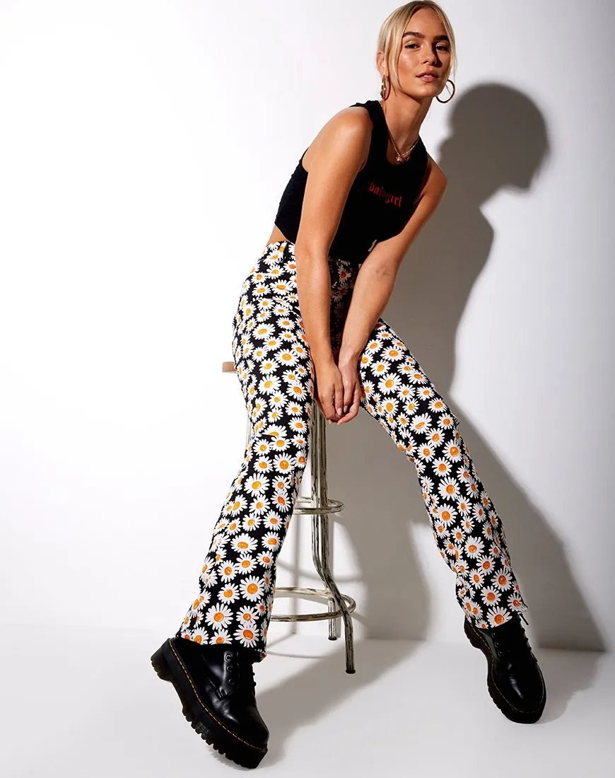 Zoven Trousers in Daisy Love Black